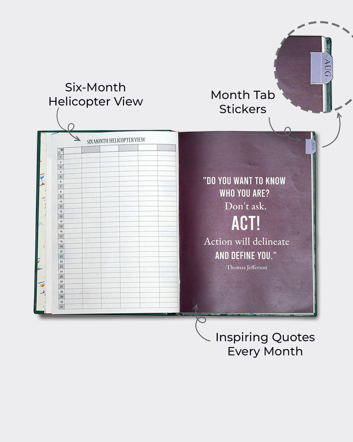 Undated 2026 Action Planner With Productivity Kit