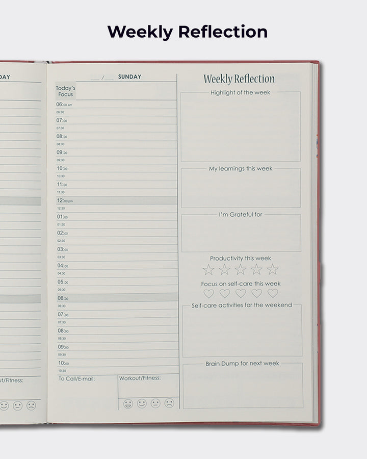 Undated 2026 Action Planner With Productivity Kit